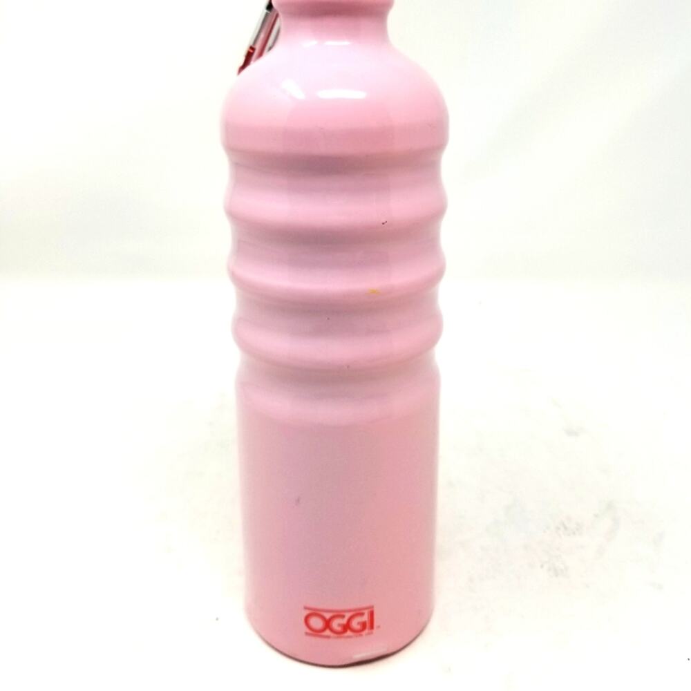 Oggi Pink Aluminum Water Bottle Gift For Runner Lightweight East to Carry Sz 9x3